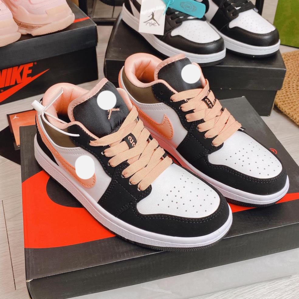 [ TẶNG Tất Cao Cấp ] ZinVG Giày jordan 1 hồng đào cổ thấp siêu đẹp dành cho nam nữ, giày jd Cổ Cao Hot Trend