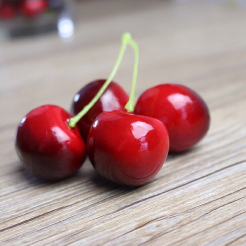 2 Quả cherry giả làm đạo cụ chụp ảnh