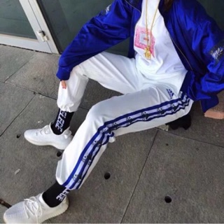 quần ADIDAS trắng sọc xanh