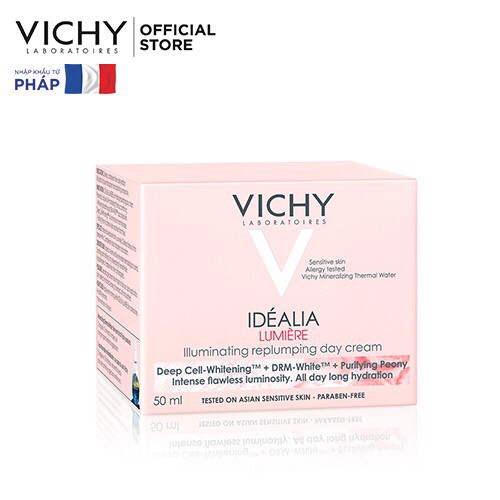 Kem dưỡng da trắng hồng căng mọng ban ngày Vichy Ideal Lumiere Day Cream 50ml