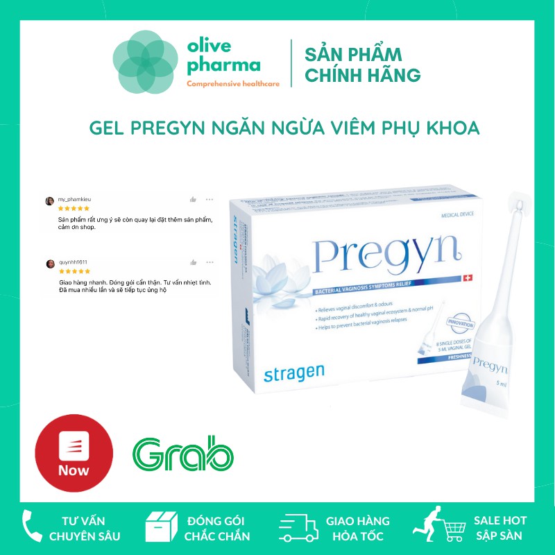 Gel phụ khóa Pregyn Italy Hộp 8 tuýp