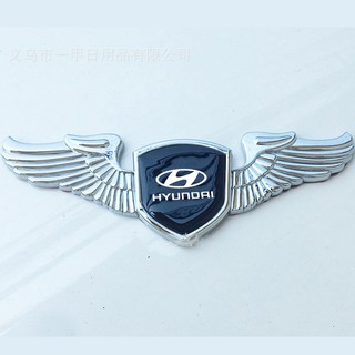 Logo cánh chim 3D cao cấp dán capo xe ô tô