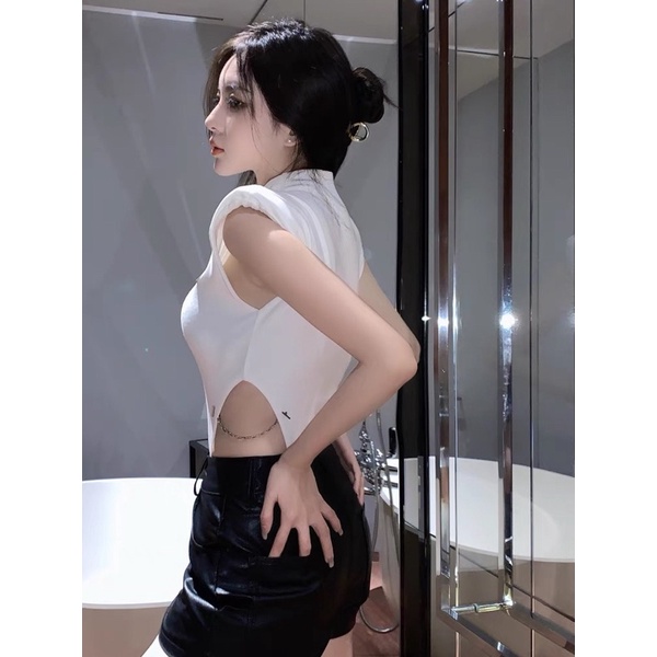 Áo Liền Thân 🍊 Tiệm Vải Xinh 🍊 Áo Croptop Bodysuit Liền Thân Đệm Vai | WebRaoVat - webraovat.net.vn