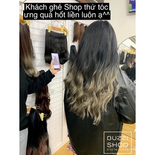 [ Hình thật ] Tóc Kẹp U Ombre Dợn Mì