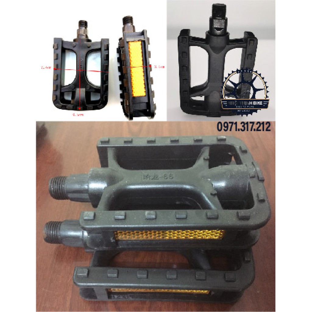 Bàn đạp xe đạp pedal xe đạp nhựa lắp xe mini xe địa hình