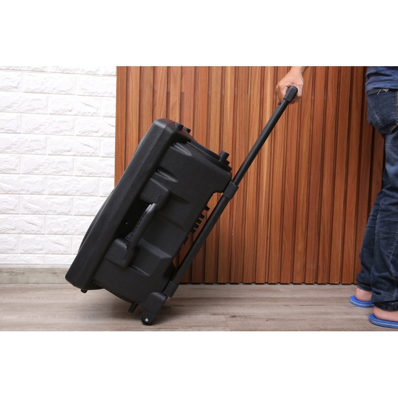 Loa Kéo Bluetooth Karaoke Enkor L1218K Đen 16W Đầu AUX in - Chính hãng, BH 12 tháng