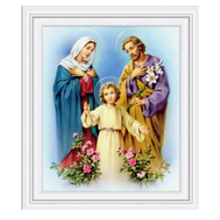 Tranh Thêu Chữ Thập 3D Gia Đình Thánh Gia 88990 (khách tự thêu) kt:48x55cm