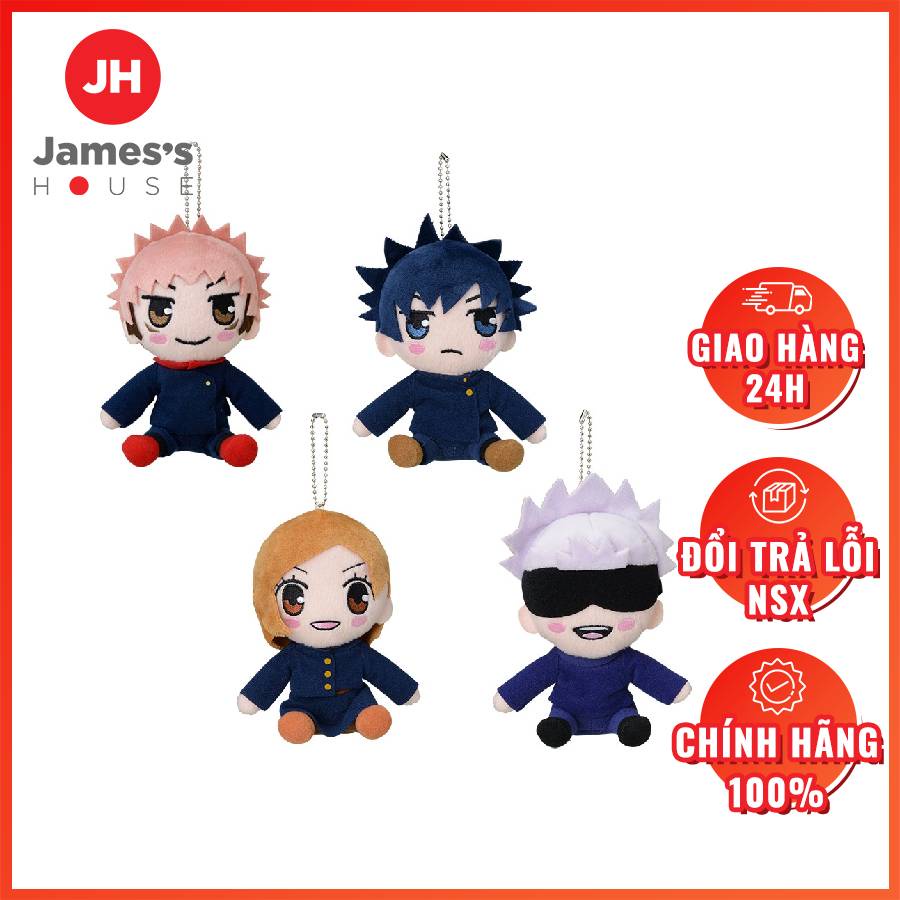 Mô Hình Plush nhồi bông Nhân Vật Anime Jujutsu Kaisen Chú Thuật Hồi Chiến, SET 4 nhân vật,SEGA chính hãng Nhật Bản