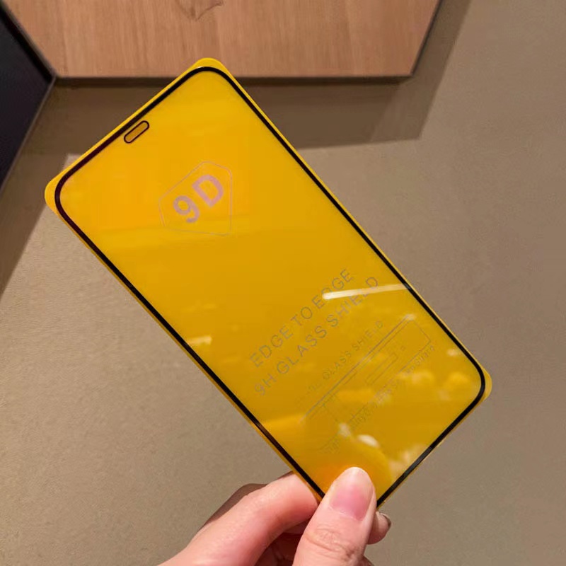 Kính Cường Lực 9D Bảo Vệ Toàn Màn Hình Cho IPhone 14 Pro 13 12 14 11 Pro Max X XR XS Max 6 6S 7 8 Plus SE 2 3