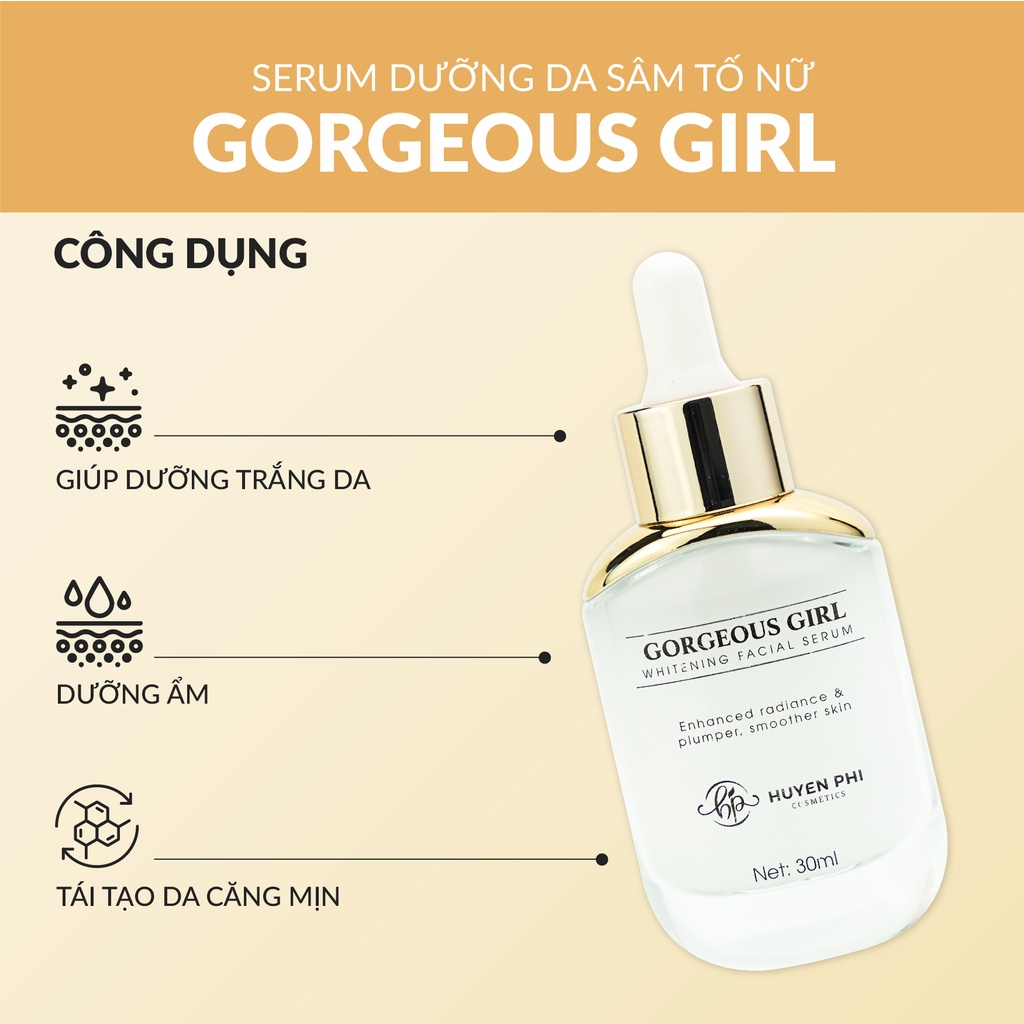 Tinh chất dưỡng Serum Sâm Tố Nữ Huyền Phi 30ml