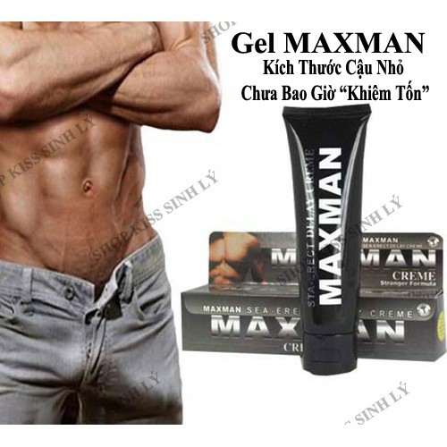 [Hàng Mỹ] Combo 3 Gel MAXMAN - Gel Bôi Tăng Kích Thước Cậu Nhỏ,Chống xuất tinh sớm