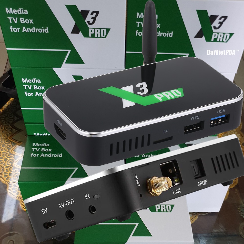 Android TV Box Ugoos X3 Pro , RAM 4GB , Bộ nhớ 32GB ,Amlogic S905X3