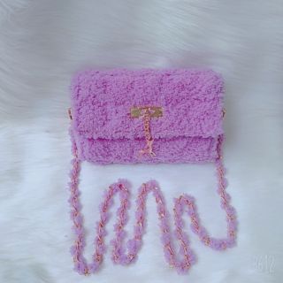 (Chưa đan) Túi len lông xù handmade  TTN222811
