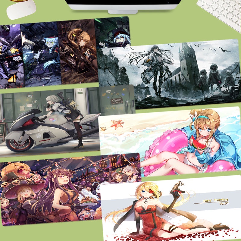 Thảm Lót Bàn Phím Máy Tính Cỡ Lớn In Hoạt Hình Cô Gái Anime Sáng Tạo