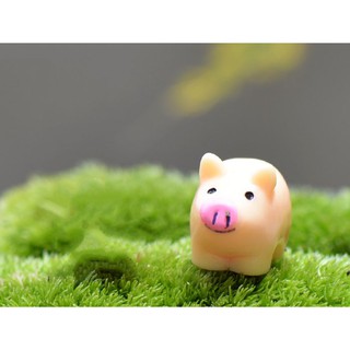 Phụ kiện trang trí tiểu cảnh: mẫu lợn hồng