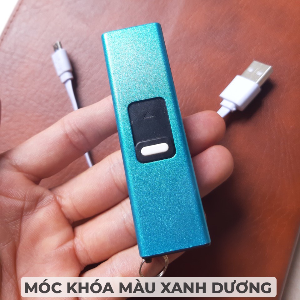 ✅ Móc Khóa Sạc USB Đa Năng Cao Cấp Nhập Khẩu - Đèn Pin Chiếu Sáng Khi Đi Đường, Treo Chìa Khóa, Balo, Túi Xách