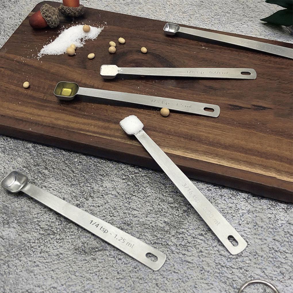 Bộ 5 Muỗng Đo Lường Bằng Thép Không Gỉ