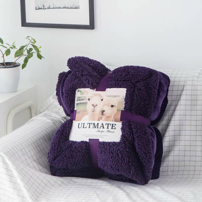 Chăn lông cừu ultimate siêu ấm ( 2m x 2m3 nặng 2,3kg) - Chăn lông cừu Ultmate 2m*2m3