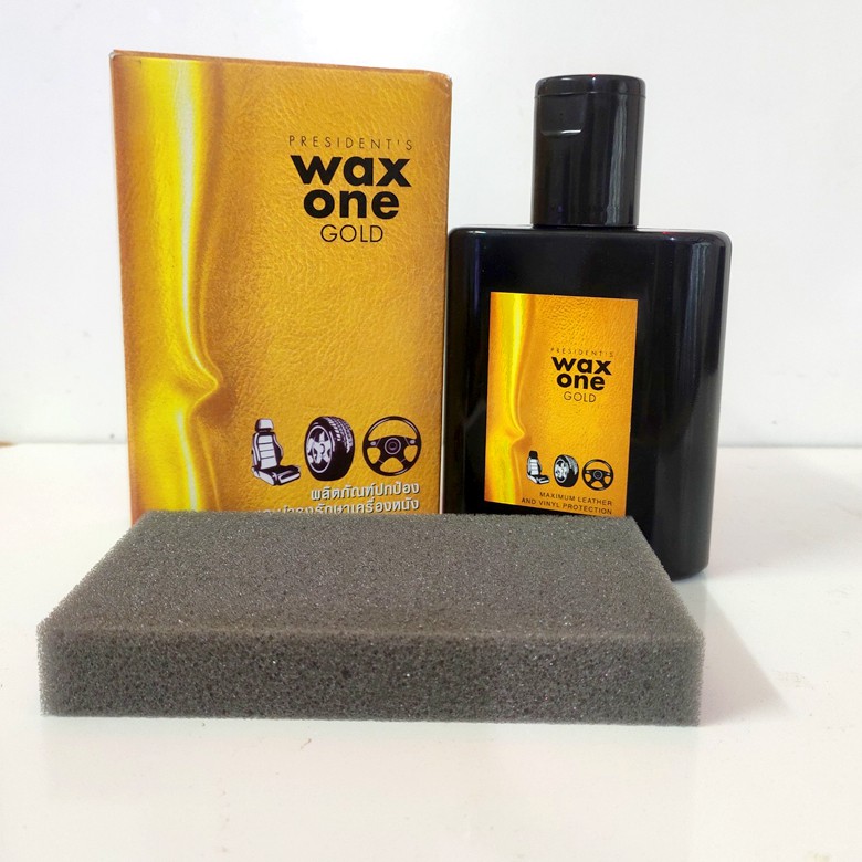 Bình Xịt Dung Dịch Vệ Sinh Làm Sạch Đồ Da Wax One Gold Thái Lan 135ML - Chai Xịt Đánh Bóng Cao Su,Ghế Otô, Giả Da-Kivovi