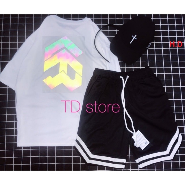Set Bộ nữ, Bộ nam thể thao 5the way phản quang 2 màu ĐEN,TRẮNG | BigBuy360 - bigbuy360.vn