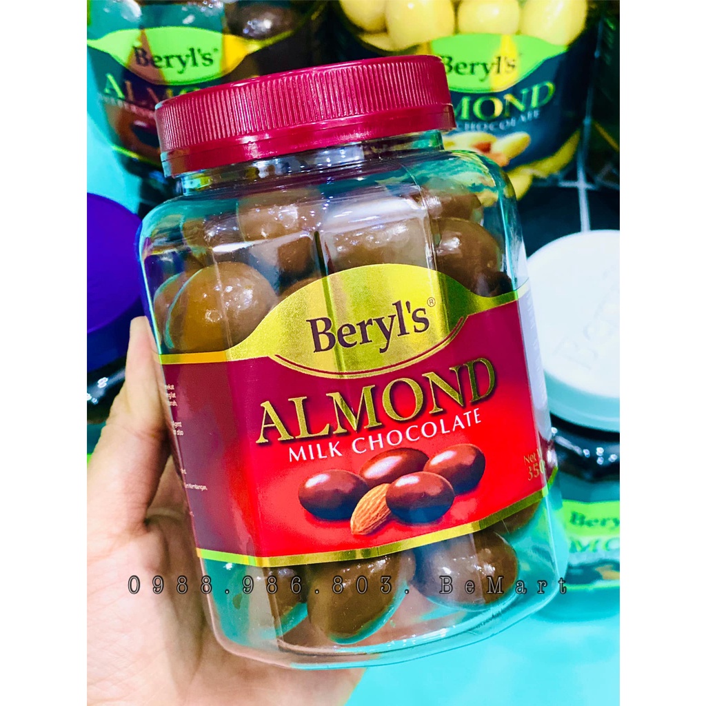 SOCOLA VIÊN TRỨNG CÓ NHÂN BERYL's hũ 350gr