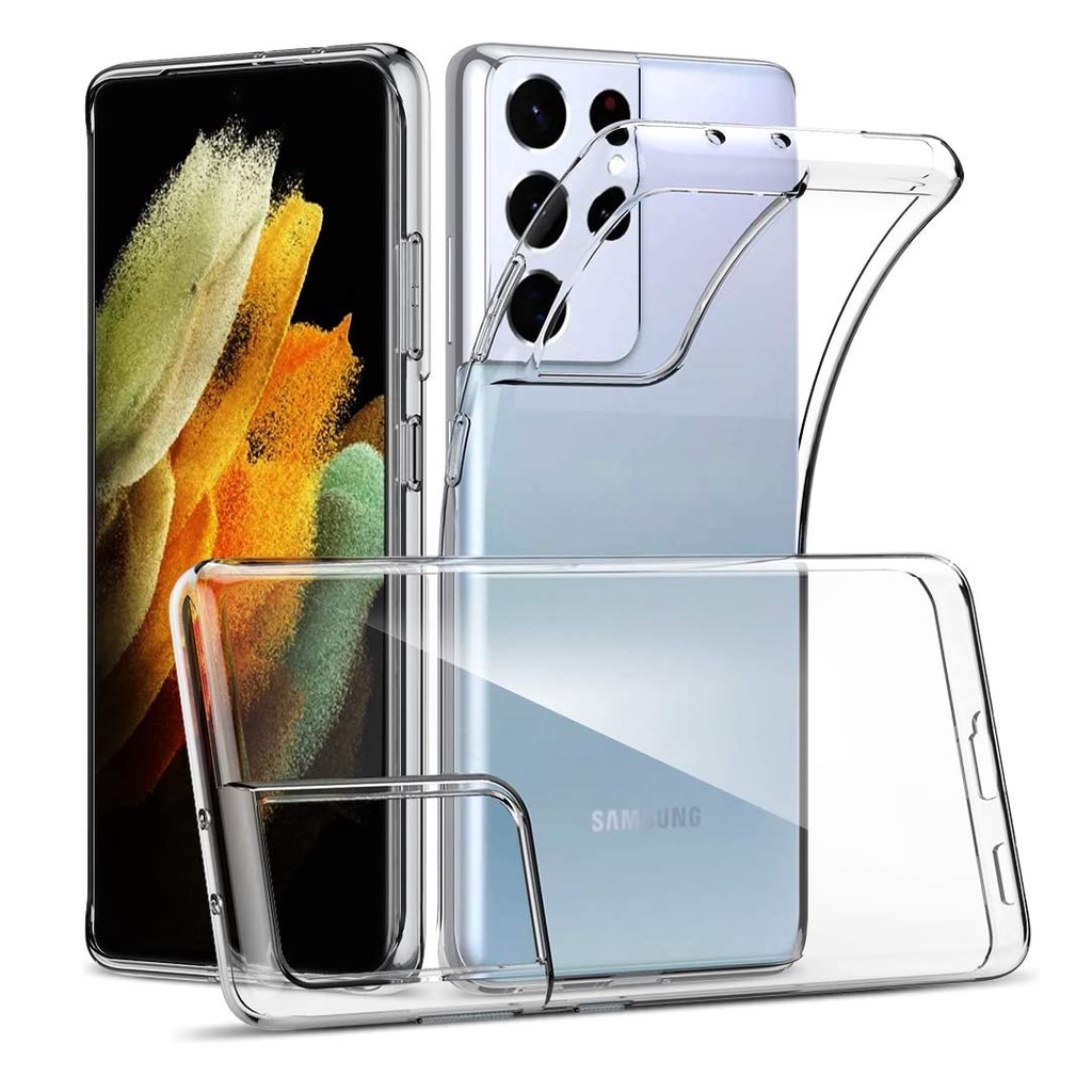 Ốp lưng dẻo silicon cho Samsung Galaxy S21 / S21 FE / S21 Plus / S21 Ultra hiệu Ultra Thin - Hàng nh