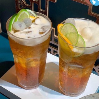 Bộ 6 cốc thuỷ tinh trà chanh bụi phố ( loại trơn )