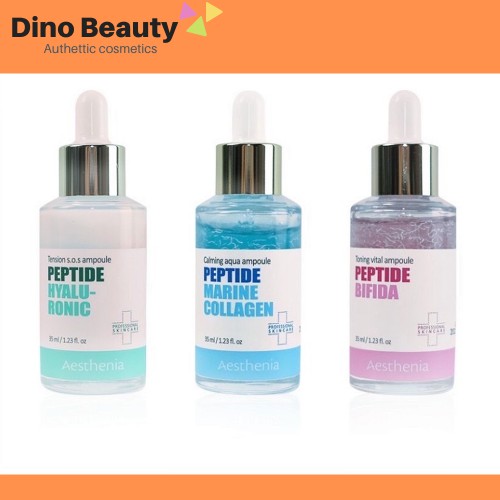 [TẶNG MẶT NẠ NHAU THAI CỪU] Tinh chất tươi dưỡng da Aesthenia Peptide Ampoule