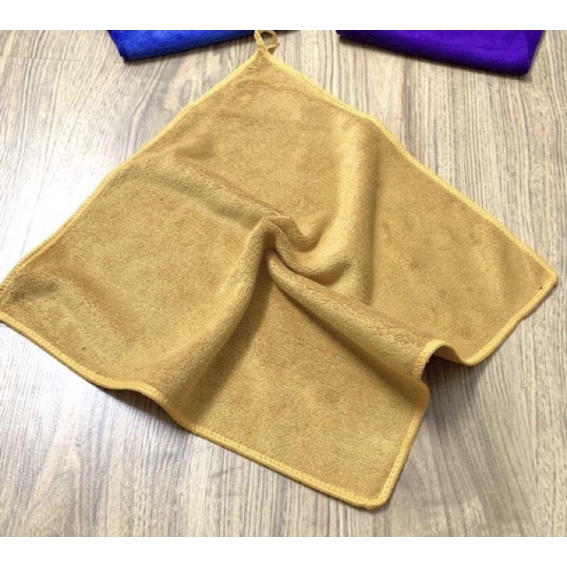 Khăn lau bếp , lau ô tô ,lau bàn , khăn nail, kt 30x30cm siêu mềm mịn ,thấm hút tốt không ra bụi vải