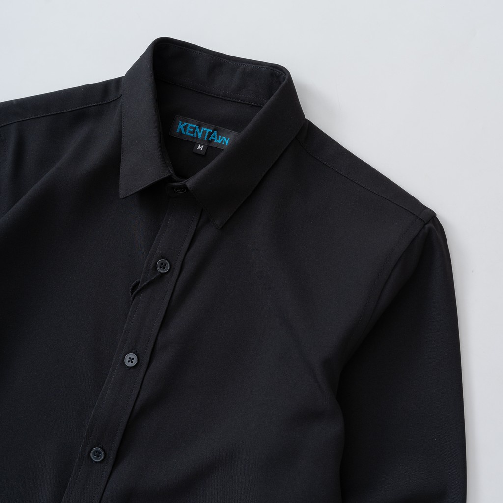 Sơ mi tay dài màu đen KENTA SMD0090