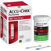 Que thử đường huyết Accu Chek Performa (hộp 50 test)