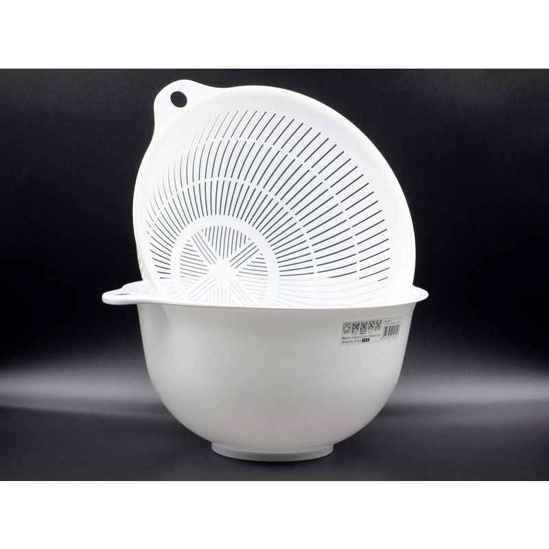 [Hỏa Tốc HN] Chậu rửa thực phẩm 5L màu trắng Hàng nội địa Nhật