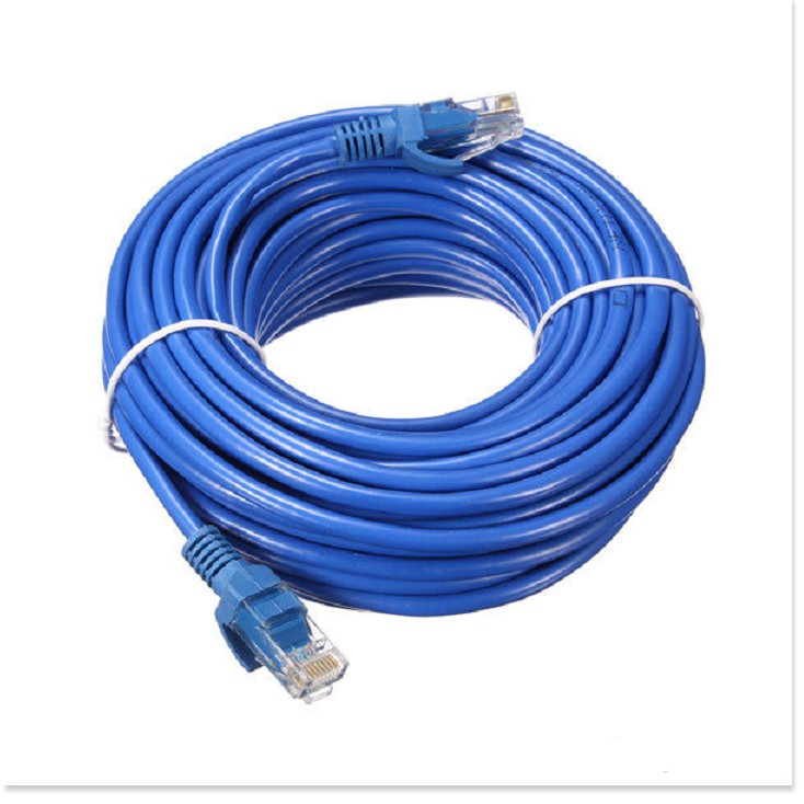 COMBO 2 DÂY CÁP MẠNG 20M DÂY XỊN, DÂY CÁP LAN INTERNET BẤM SẴN 2 ĐẦU TỐC ĐỘ CAO, DÂY LAN RJ45 MẪU MỚI BÁN CHẠY