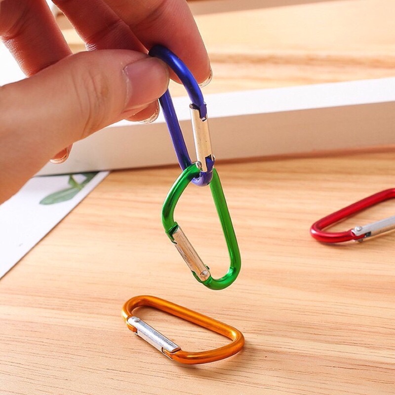 móc khoá treo đồ kim loại đa năng nhiều màu sắc đa dạng