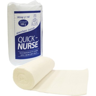 Bông gòn cuộn Quick nurse 500g