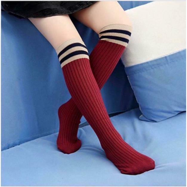Set Tất Đùi Gối cho Bé GÁI 6-12Tuổi. Phong Cách Hàn Quốc Cao Qua Gối Tất Dài 45cm-TP0