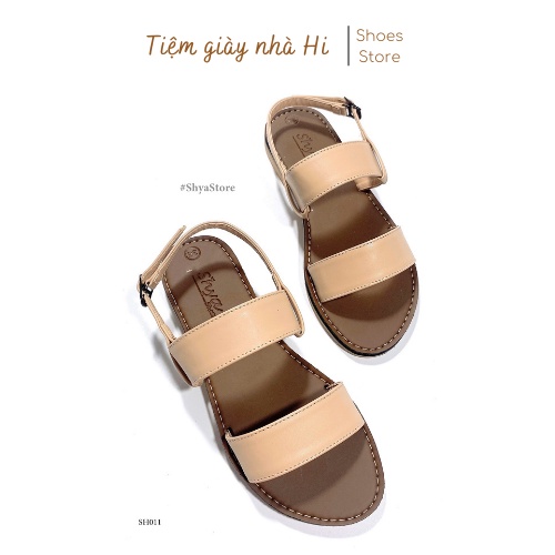 Sandal nữ đế bệt quai hậu đi biển dáng dép xăng đan quai ngang đẹp thời trang công sở cao cấp s050