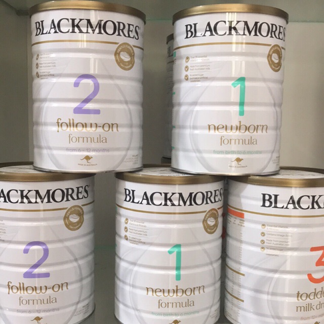 Sữa bột blackmore mẫu mới số 1 số 2 số 3
