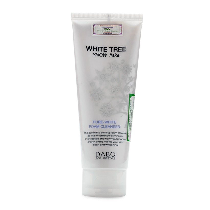 Sữa rửa mặt cây tuyết trắng có hạt massage Dabo White Tree Snow Flake 150ml