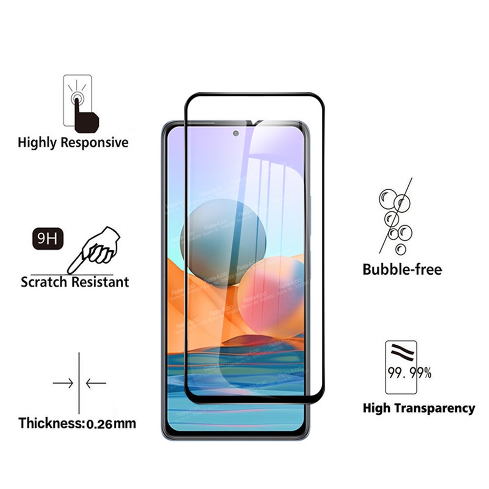 Set 2 kính cường lực bảo vệ toàn màn hình cho Xiaomi Redmi Note 10 Pro Redme Note10 10Pro Max Note 10s