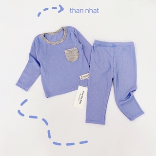 Set bộ thun gân thu đông cho bé