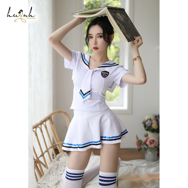 Đồ Hóa Trang Cosplay Nữ Sinh Phong Cách Thủy Thủ Siêu Dễ Thương - CO14