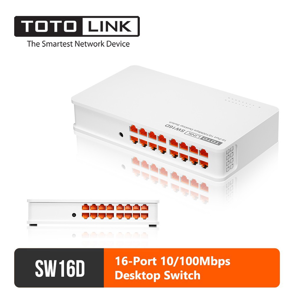 TotoLink SW16D - Switch 16 Cổng Tốc Độ 10/100Mbps - Hàng Chính Hãng