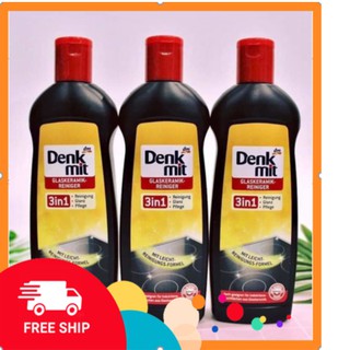 Dung dịch tẩy rửa mặt kính bếp từ Denkmit 3 trong 1 nội địa Đức chai 300ml