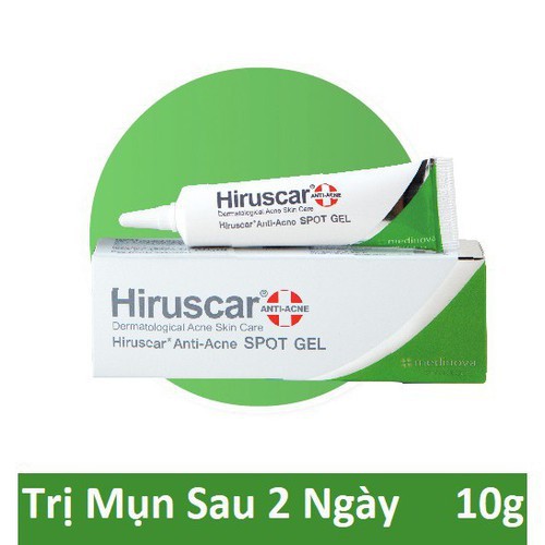 Gel bôi mụn Hiruscar Anti Acne Spot Gel 10g [anti acnes, Hirusca]