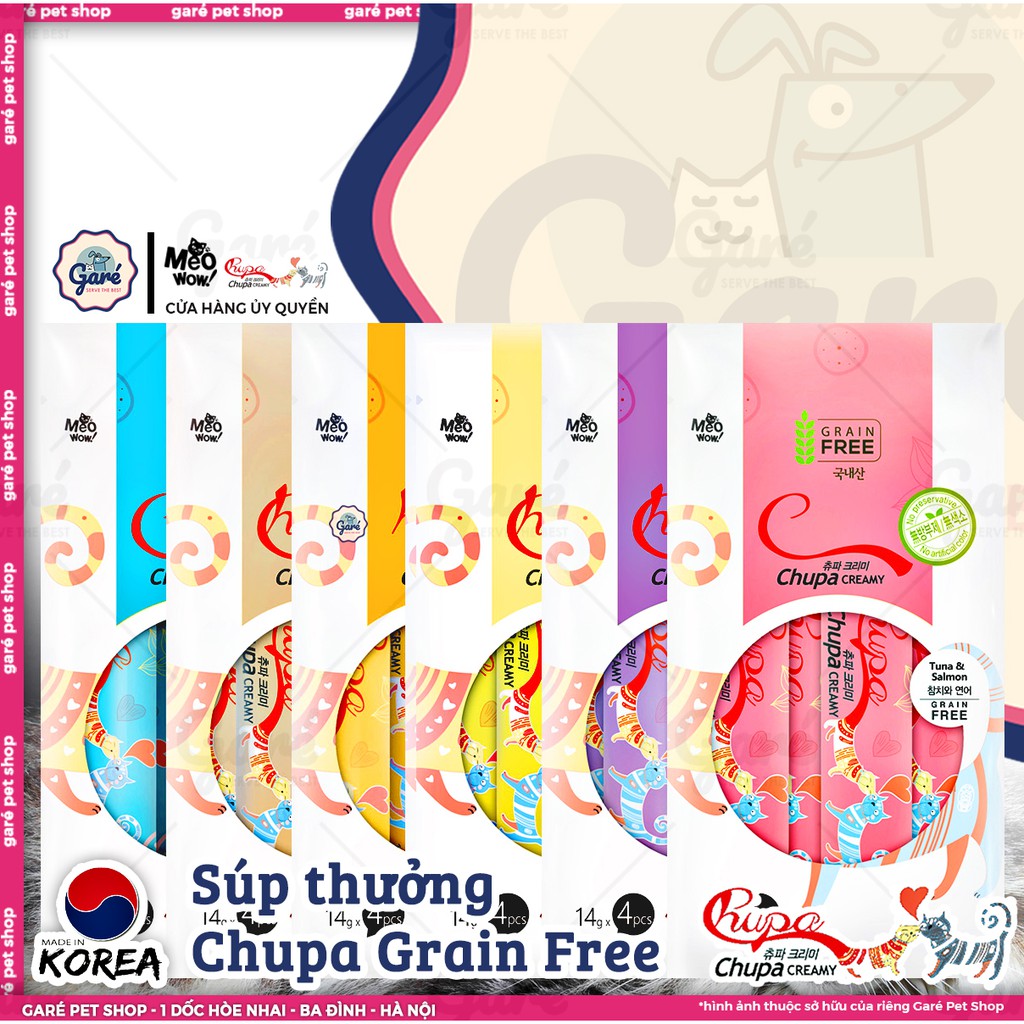 Súp thưởng Chupa Creamy dành cho Mèo Grain Free không tinh bột thumbnail