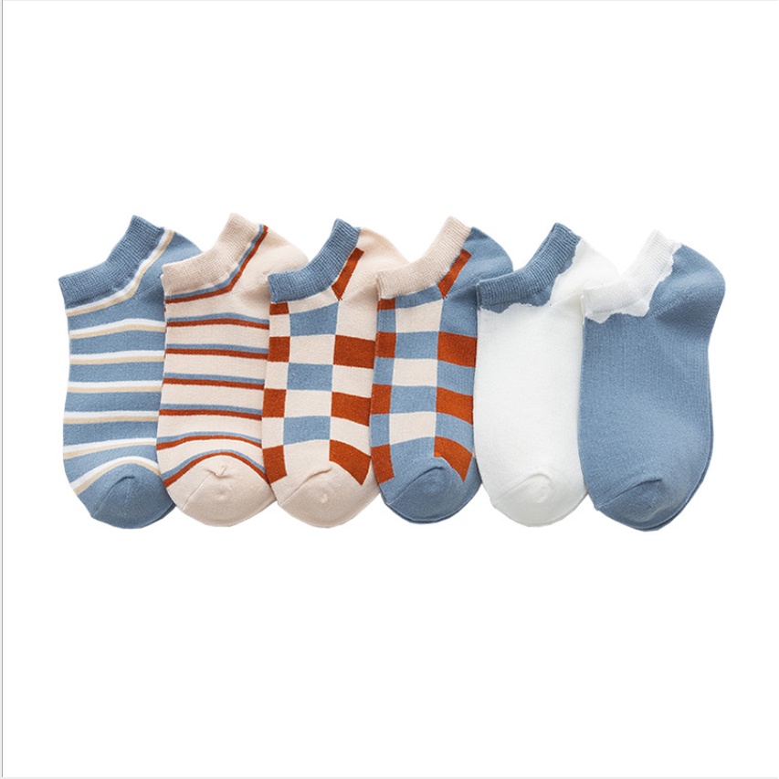 Vớ cotton Cổ Ngắn Co Giãn Ngọt Ngào Cho Nữ
