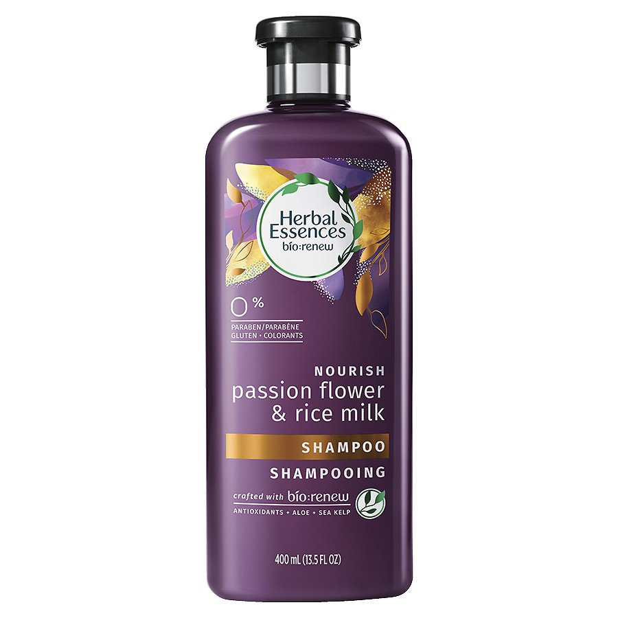 Dầu gội chống lão hóa tóc Herbal Essences BioRenew Shampoo Passion Flower & Rice Milk 400ml (Mỹ)