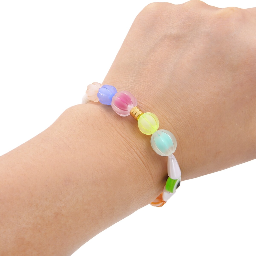 Hạt nhựa acrylic mờ dành cho vòng tay/dây chuyền thủ công DIY