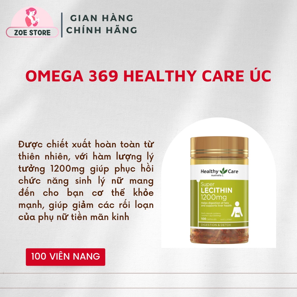 Viên mầm đậu nành Healthy Care 100 viên của Úc dành cho phái đẹp